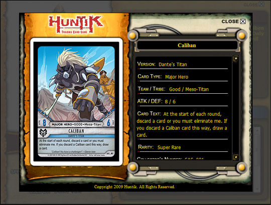 Huntik Titan Display